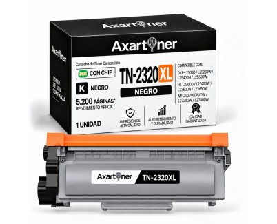Compatible  Brother TN2320XL Negro Cartucho de Toner para Brother MFC-L2700DW HL-L2300D HL-L2340DW DCP-L2520DW DCP-L2500D DCP-L2540DN MFC-L2720DW MFC-L2740DW