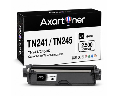 Compatible Brother TN241 / TN-241BK Negro Cartucho de Toner para Brother DCP: 9015CDW 9017CDW 9020CDW 9022CDW / HL: 3140CW 3142CW 3150CDW 3152CDW 3170CDW 3172CDW / MFC: 9140CDN 9142CDN 9330CDW 9332CDW 9340CDW 9342CDW
