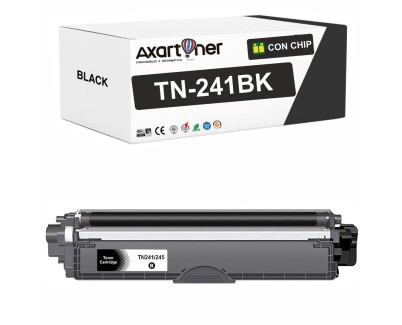 Compatible Brother TN241 / TN-241BK Negro Cartucho de Toner para Brother DCP: 9015CDW 9017CDW 9020CDW 9022CDW / HL: 3140CW 3142CW 3150CDW 3152CDW 3170CDW 3172CDW / MFC: 9140CDN 9142CDN 9330CDW 9332CDW 9340CDW 9342CDW