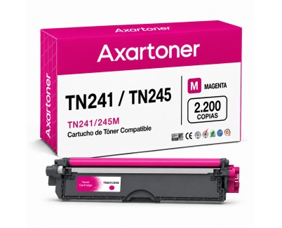 Compatible Brother TN241 / TN245 TN-241M / TN-245M Magenta Cartucho de Toner para Brother DCP: 9015CDW 9017CDW 9020CDW 9022CDW / HL: 3140CW 3142CW 3150CDW 3152CDW 3170CDW 3172CDW / MFC: 9140CDN 9142CDN 9330CDW 9332CDW 9340CDW 9342CDW