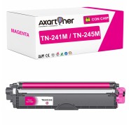 Compatible Brother TN241 / TN245 TN-241M / TN-245M Magenta Cartucho de Toner para Brother DCP: 9015CDW 9017CDW 9020CDW 9022CDW / HL: 3140CW 3142CW 3150CDW 3152CDW 3170CDW 3172CDW / MFC: 9140CDN 9142CDN 9330CDW 9332CDW 9340CDW 9342CDW