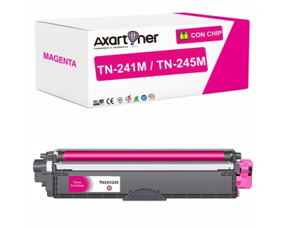 Compatible Brother TN241 / TN245 TN-241M / TN-245M Magenta Cartucho de Toner para Brother DCP: 9015CDW 9017CDW 9020CDW 9022CDW / HL: 3140CW 3142CW 3150CDW 3152CDW 3170CDW 3172CDW / MFC: 9140CDN 9142CDN 9330CDW 9332CDW 9340CDW 9342CDW