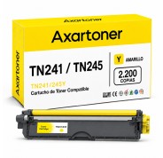 Compatible Brother TN241 / TN245 TN-241Y / TN-245Y Amarillo Cartucho de Toner para Brother DCP: 9015CDW 9017CDW 9020CDW 9022CDW / HL: 3140CW 3142CW 3150CDW 3152CDW 3170CDW 3172CDW / MFC: 9140CDN 9142CDN 9330CDW 9332CDW 9340CDW 9342CDW