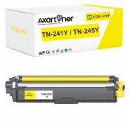 Compatible Brother TN241 / TN245 TN-241Y / TN-245Y Amarillo Cartucho de Toner para Brother DCP: 9015CDW 9017CDW 9020CDW 9022CDW / HL: 3140CW 3142CW 3150CDW 3152CDW 3170CDW 3172CDW / MFC: 9140CDN 9142CDN 9330CDW 9332CDW 9340CDW 9342CDW