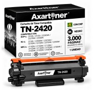 Compatible Brother TN2420 Negro - CON CHIP - Cartucho de Toner TN-2420 para Brother HL-L2310D HL-L2350DN HL-L2530DW HL-L2370DN HL-L2375DW DCP-L2510D  MFC-L2710DN MFC-L2730DW MFC-L2750DW