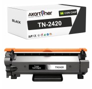 Compatible Brother TN2420 Negro - CON CHIP - Cartucho de Toner TN-2420 para Brother HL-L2310D HL-L2350DN HL-L2370DN HL-L2375DW DCP-L2510D DCP-L2530DW MFC-L2710DN MFC-L2730DW MFC-L2750DW