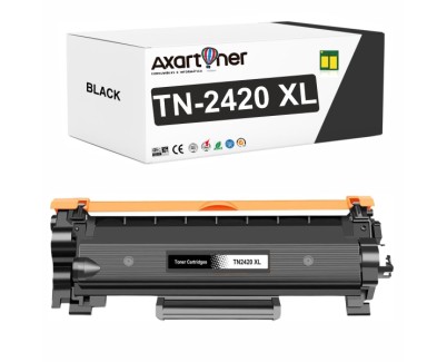 Compatible Brother TN2420 XL Negro - CON CHIP - Cartucho de Toner TN-2420 (ALTA CAPACIDAD / JUMBO)