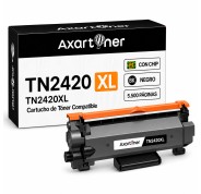Compatible Brother TN2420 XL Negro - CON CHIP - Cartucho de Toner TN-2420 (ALTA CAPACIDAD / JUMBO) para Brother HL-L2310D HL-L2350DN HL-L2530DW HL-L2370DN HL-L2375DW DCP-L2510D MFC-L2710DN MFC-L2730DW MFC-L2750DW