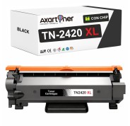 Compatible Brother TN2420 XL Negro - CON CHIP - Cartucho de Toner TN-2420 (ALTA CAPACIDAD / JUMBO) para Brother HL-L2310D HL-L2350DN HL-L2370DN HL-L2375DW DCP-L2510D DCP-L2530DW MFC-L2710DN MFC-L2730DW MFC-L2750DW