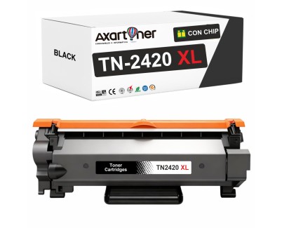 Compatible Brother TN2420 XL Negro - CON CHIP - Cartucho de Toner TN-2420 (ALTA CAPACIDAD / JUMBO) para Brother HL-L2310D HL-L2350DN HL-L2370DN HL-L2375DW DCP-L2510D DCP-L2530DW MFC-L2710DN MFC-L2730DW MFC-L2750DW