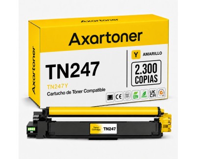 Compatible Brother TN247 / TN243 Amarillo Cartucho de Toner TN247Y / TN243Y para DCP-L3510CDW, DCP-L3550CDW, HL-L3210CW, HL-L3230CDW, HL-L3270CDW, HL-L3280CDW, MFC-L3710CW, MFC-L3730CDN, MFC-L3750CDW, MFC-L3770CDW
