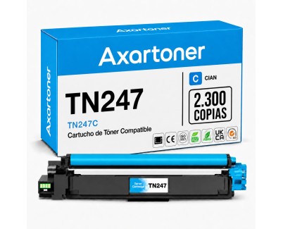 Compatible Brother TN247 / TN243 Cyan Cartucho de Toner TN247C / TN243C para DCP-L3510CDW, DCP-L3550CDW, HL-L3210CW, HL-L3230CDW, HL-L3270CDW, HL-L3280CDW, MFC-L3710CW, MFC-L3730CDN, MFC-L3750CDW, MFC-L3770CDW
