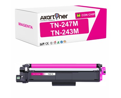 Compatible Brother TN247 / TN243 Magenta Cartucho de Toner TN247M / TN243M para DCP-L3510CDW, DCP-L3550CDW, HL-L3210CW, HL-L3230CDW, HL-L3270CDW, HL-L3280CDW, MFC-L3710CW, MFC-L3730CDN, MFC-L3750CDW, MFC-L3770CDW