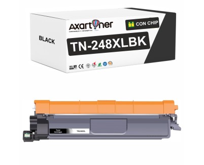 Compatible Brother TN248XL / TN-248XLBK Negro Cartucho de Toner para Brother DCP-L: 3515CDW 3520CDW 3520CDWE 3555CDW 3560CDW / HL-L: 3215CW 3220CW 3220CWE 3240CDW 8230CDW 8240CDW / MFC-L: 3740CDW 3740CDWE 3760CDW 8340CDW 8390CDW