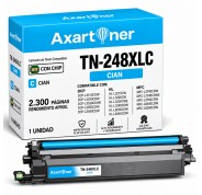 Compatible Brother TN248XL / TN-248XLC Cyan Cartucho de Toner para Brother DCP-L: 3515CDW 3520CDW 3520CDWE 3555CDW 3560CDW / HL-L: 3215CW 3220CW 3220CWE 3240CDW 8230CDW 8240CDW / MFC-L: 3740CDW 3740CDWE 3760CDW 8340CDW 8390CDW