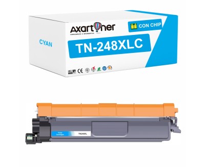 Compatible Brother TN248XL / TN-248XLC Cyan Cartucho de Toner para Brother DCP-L: 3515CDW 3520CDW 3520CDWE 3555CDW 3560CDW / HL-L: 3215CW 3220CW 3220CWE 3240CDW 8230CDW 8240CDW / MFC-L: 3740CDW 3740CDWE 3760CDW 8340CDW 8390CDW