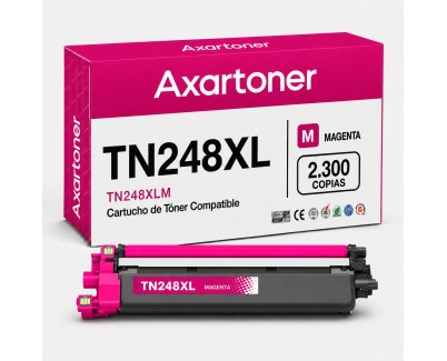 Compatible Brother TN248XL / TN-248XLM Magenta Cartucho de Toner para Brother DCP-L: 3515CDW 3520CDW 3520CDWE 3555CDW 3560CDW / HL-L: 3215CW 3220CW 3220CWE 3240CDW 8230CDW 8240CDW / MFC-L: 3740CDW 3740CDWE 3760CDW 8340CDW 8390CDW