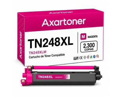 Compatible Brother TN248XL / TN-248XLM Magenta Cartucho de Toner para Brother DCP-L: 3515CDW 3520CDW 3520CDWE 3555CDW 3560CDW / HL-L: 3215CW 3220CW 3220CWE 3240CDW 8230CDW 8240CDW / MFC-L: 3740CDW 3740CDWE 3760CDW 8340CDW 8390CDW