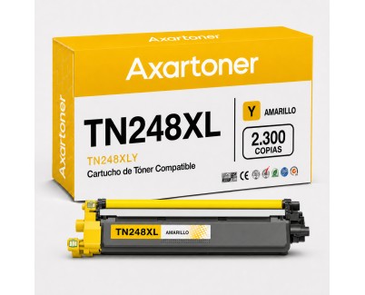 Compatible Brother TN248XL / TN-248XLY Amarillo Cartucho de Toner para Brother DCP-L: 3515CDW 3520CDW 3520CDWE 3555CDW 3560CDW / HL-L: 3215CW 3220CW 3220CWE 3240CDW 8230CDW 8240CDW / MFC-L: 3740CDW 3740CDWE 3760CDW 8340CDW 8390CDW