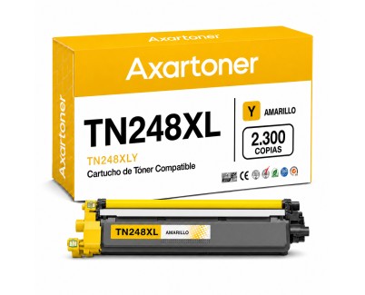 Compatible Brother TN248XL / TN-248XLY Amarillo Cartucho de Toner para Brother DCP-L: 3515CDW 3520CDW 3520CDWE 3555CDW 3560CDW / HL-L: 3215CW 3220CW 3220CWE 3240CDW 8230CDW 8240CDW / MFC-L: 3740CDW 3740CDWE 3760CDW 8340CDW 8390CDW