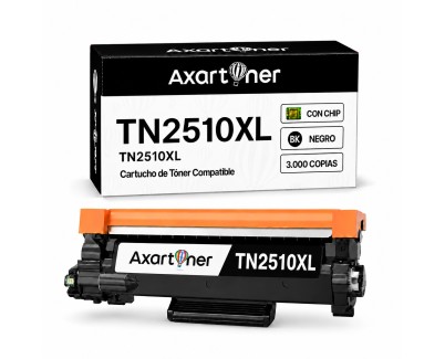 Compatible Brother TN2510XL Negro Cartucho de Toner para Brother DCP-L2620 / DCP-L2627 / DCP-L2660 / DCP-L2665 / HL-L2400 / HL-L2445 / HL-L2447 / MFC-L2800 / MFC-L2827 / MFC-L2835 / MFC-L2860 / MFC-L2960 / MFC-L2980