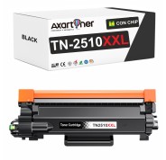 Compatible Brother TN2510XXL Negro Cartucho de Toner para Brother DCP-L2620 / DCP-L2627 / DCP-L2660 / DCP-L2665 / HL-L2400 / HL-L2445 / HL-L2447 / MFC-L2800 / MFC-L2827 / MFC-L2835 / MFC-L2860 / MFC-L2960 / MFC-L2980