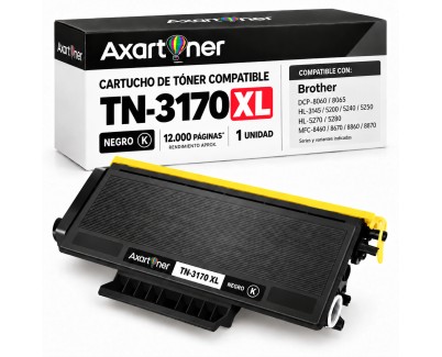 Compatible Brother TN3170 / TN3130 XL Negro Cartucho de Toner para DCP-8060 DCP-8065DN HL-5200 HL-5240 HL-5240L HL-5250 HL-5250DN HL-5270 HL-5270DN HL-5280DW MFC-8460N MFC-8860DN MFC-8870DW