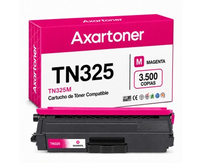Compatible Brother TN325 Magenta Cartucho de Toner TN-325M para DCP-9055CDN, DCP-9270CDN, HL-4140CN, HL-4150CDN, HL-4570CDW, HL-4570CDWT, MFC-9460CDN, MFC-9465CDN, MFC-9560CDW, MFC9970CDW