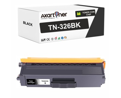 Compatible Brother TN326 Negro Cartucho de Toner TN-326BK para Brother DCP-L8400CDN DCP-L8450CDW HL-L8250CDN HL-L8350CDW HL-L8350CDWT MFC-L8600CDW MFC-L8650CDW MFC-L8850CDW