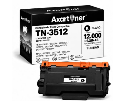 Compatible Brother TN3512 Negro Cartucho de Toner TN-3512 para Brother DCP-L660 HL-L6250 HL-L6300 HL-L6400 HL-L6450 MFC-L 6800 MFC-L6900 MFC-L6950