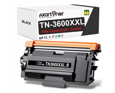 Compatible Brother TN3600XXL / TN-3600 XXL Negro Cartucho de Toner Alta Capacidad / Jumbo para Brother DCP-L5510 / HL-L5210 / HL-L6210 / HL-L6410 / MFC-L5710 / MFC-L6710 / MFC-L6910