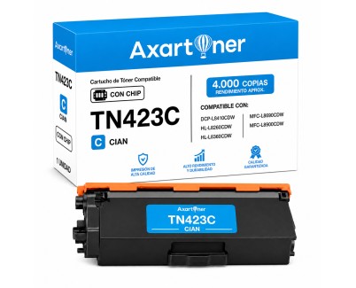 Compatible Brother TN423 / TN421 / TN426 Cyan Cartucho de Toner TN421C / TN423C / TN426C para Brother HL-L8260CDW HL-L8360CDW DCP-L8410CDN DCP-L8410CDW MFC-L8690CDW MFC-L8900CDW