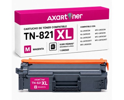 Compatible Brother TN-821XL Magenta Cartucho de Toner TN821XLM para Brother HL-L9430CDN / HL-L9470CDN / MFC-L9630CDN / MFC-L9670CDN