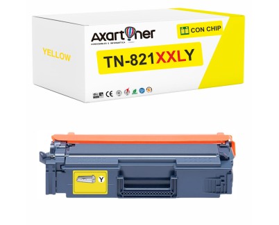 Compatible Brother TN821 XXL Amarillo Cartucho de Toner TN821XXLY para Brother HL-L9430CDN / HL-L9470CDN / MFC-L9630CDN / MFC-L9670CDN