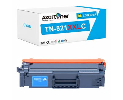 Compatible Brother TN821 XXL Cyan Cartucho de Toner TN821XXLC para Brother HL-L9430CDN / HL-L9470CDN / MFC-L9630CDN / MFC-L9670CDN
