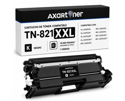Compatible Brother TN-821XXL Negro Cartucho de Toner TN821XXLBK para Brother HL-L9430CDN / HL-L9470CDN / MFC-L9630CDN / MFC-L9670CDN