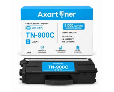 Compatible Brother TN900 Cyan Cartucho de Toner TN-900C para HL-L9200CDWT, HL-L9300CDWTT, MFC-L9550CDW, MFC-L9550CDWT