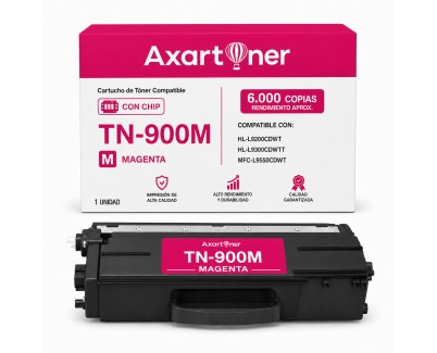 Compatible Brother TN900 Magenta Cartucho de Toner TN-900M para HL-L9200CDWT, HL-L9300CDWTT, MFC-L9550CDW, MFC-L9550CDWT