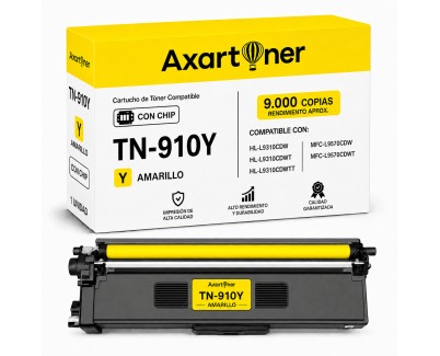 Compatible Brother TN910 Amarillo Cartucho de Toner TN-910Y para Brother HL-L9310 / MFC-L9570