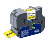 Compatible Brother TZe661 / TZ661 Cinta Laminada de Etiquetas - Texto negro sobre fondo amarillo - Ancho 36mm x 8 metros