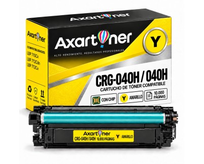 Compatible Canon 040H Amarillo Cartucho de Toner 0455C001 / 0454C001 para Canon i-SENSYS LBP710Cx, LBP712Cdn, LBP712Cx 4/5