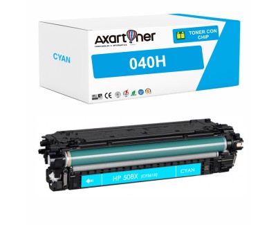 Compatible Canon 040H Cyan Cartucho de Toner 0459C001 / 0458C001 para Canon i-SENSYS LBP710Cx, LBP712Cdn, LBP712Cx 4/5