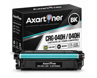 Compatible Canon 040H Negro Cartucho de Toner 0461C001 / 0460C001 para Canon i-SENSYS LBP710Cx, LBP712Cdn, LBP712Cx