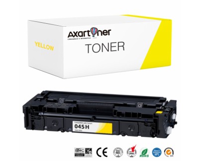 Compatible Canon 045H Amarillo Cartucho de Toner 1243C002 / 1239C002