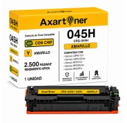 Compatible Canon 045H Amarillo Cartucho de Toner 1243C002 / 1239C002 para i-Sensys LBP611, LBP612, LBP613, MF631, MF632, MF633, MF634, MF635