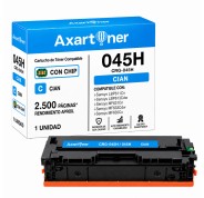 Compatible Canon 045H Cyan Cartucho de Toner 1245C002 / 1241C002 para i-Sensys LBP611, LBP612, LBP613, MF631, MF632, MF633, MF634, MF635
