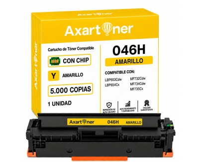 Compatible Canon 046H / 046 Amarillo Cartucho de Toner 1251C002 / 1247C002 para i-Sensys LBP653Cdw LBP654Cx MF732Cdw MF734Cdw MF735Cx