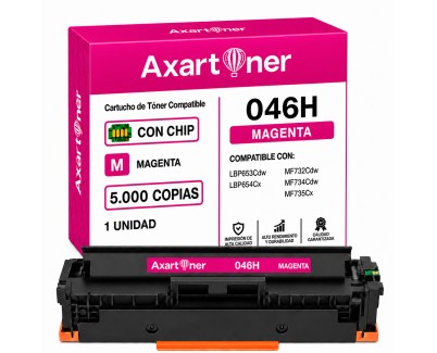 Compatible Canon 046H / 046 Magenta Cartucho de Toner 1252C002 / 1248C002 para i-Sensys LBP653Cdw LBP654Cx MF732Cdw MF734Cdw MF735Cx