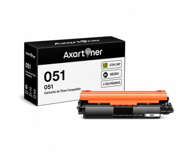 Compatible Canon 051 Negro Cartucho de Toner 2168C001 para Canon LBP160, LBP162, MF260, MF264, MF267, MF269