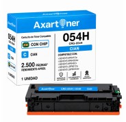 Compatible Canon 054H Cyan Cartucho de Toner 3027C002 / 3023C002 para i-Sensys LBP621, LBP623, LBP640, MF641, MF642, MF643, MF644, MF645